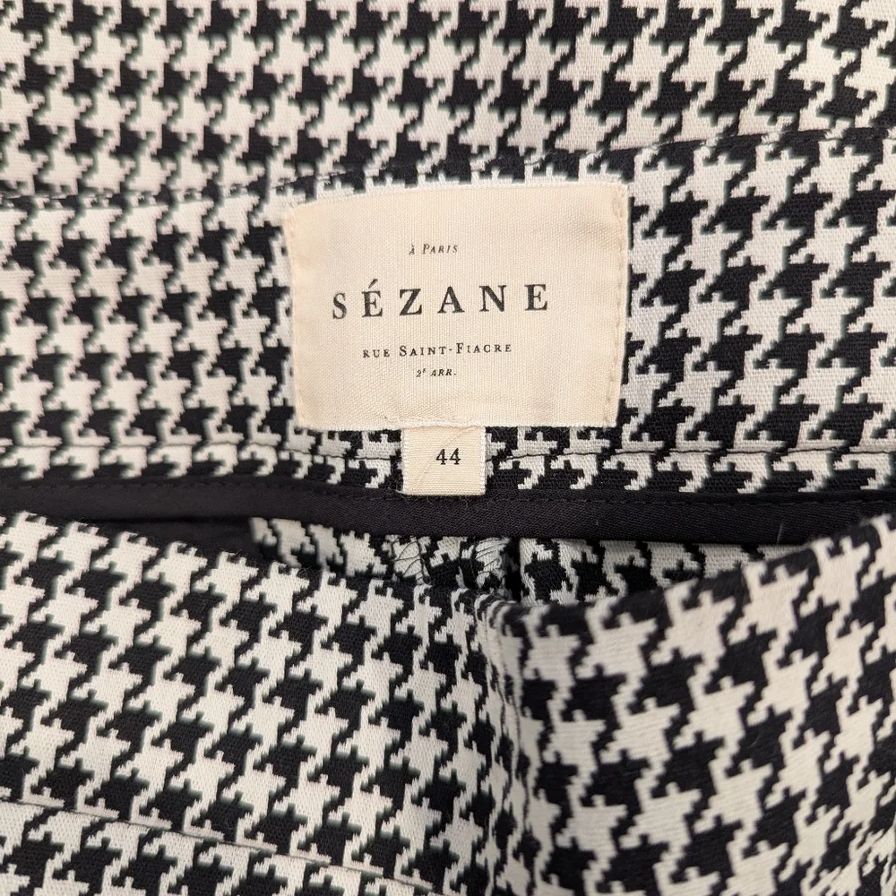 Sezane Clara Houndstooth Trousers - Picture 6 of 6